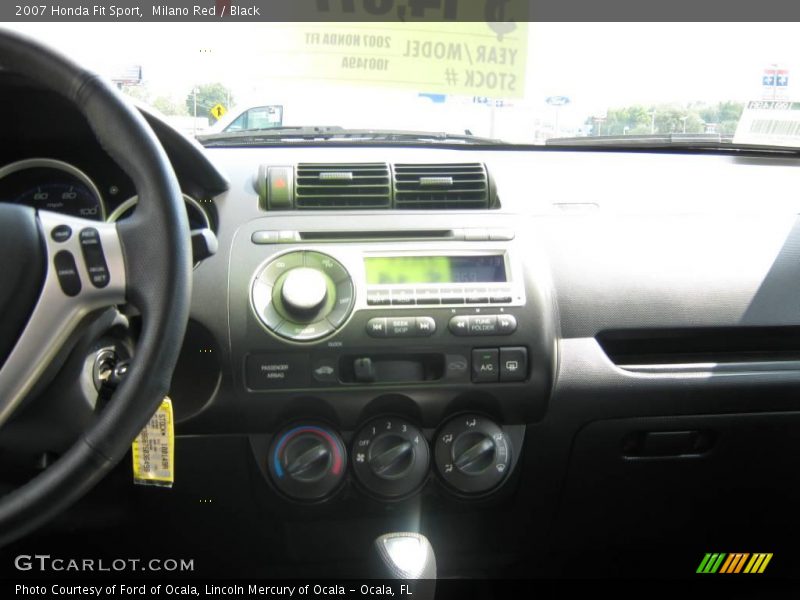 Milano Red / Black 2007 Honda Fit Sport