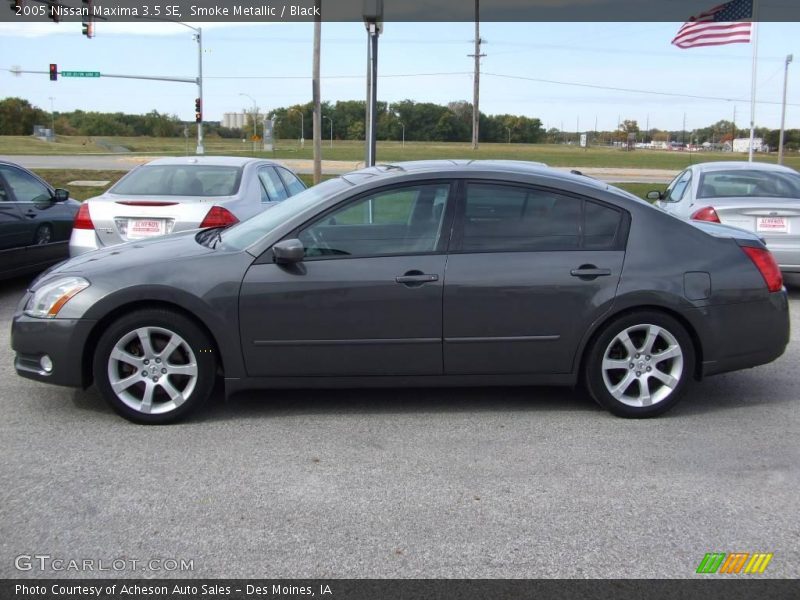 Smoke Metallic / Black 2005 Nissan Maxima 3.5 SE