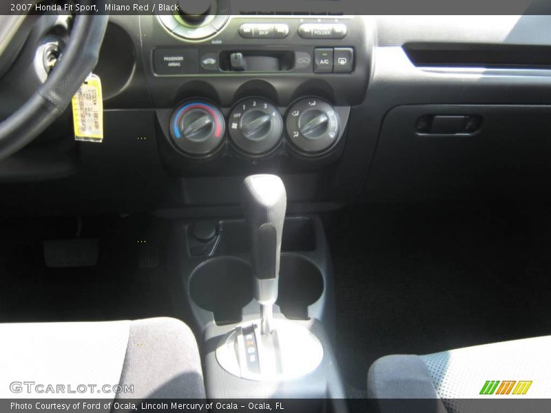 Milano Red / Black 2007 Honda Fit Sport