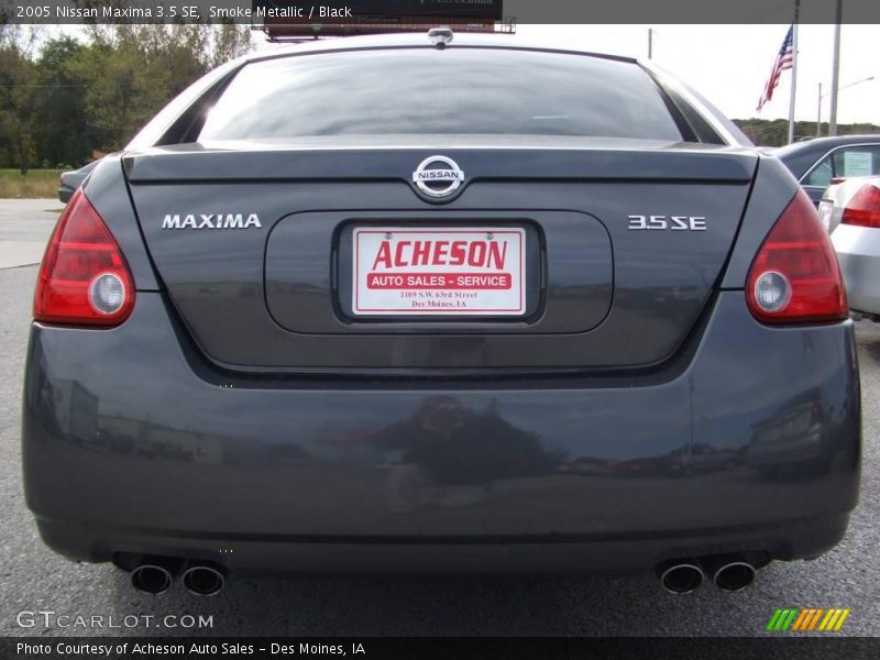 Smoke Metallic / Black 2005 Nissan Maxima 3.5 SE