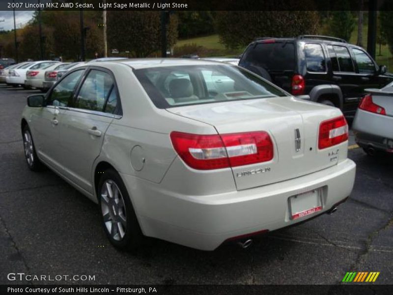 Light Sage Metallic / Light Stone 2007 Lincoln MKZ AWD Sedan