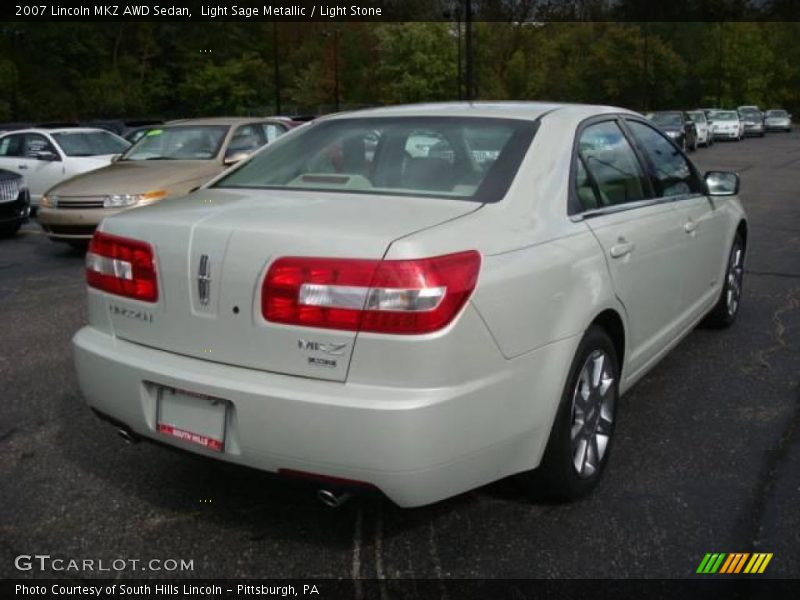 Light Sage Metallic / Light Stone 2007 Lincoln MKZ AWD Sedan