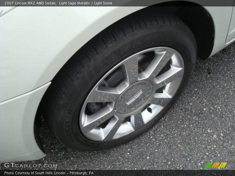 Light Sage Metallic / Light Stone 2007 Lincoln MKZ AWD Sedan