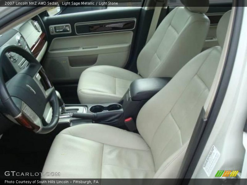 Light Sage Metallic / Light Stone 2007 Lincoln MKZ AWD Sedan