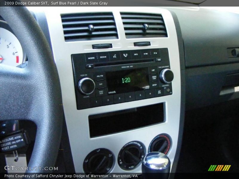 Surf Blue Pearl / Dark Slate Gray 2009 Dodge Caliber SXT