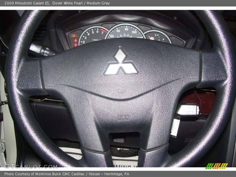 Dover White Pearl / Medium Gray 2009 Mitsubishi Galant ES