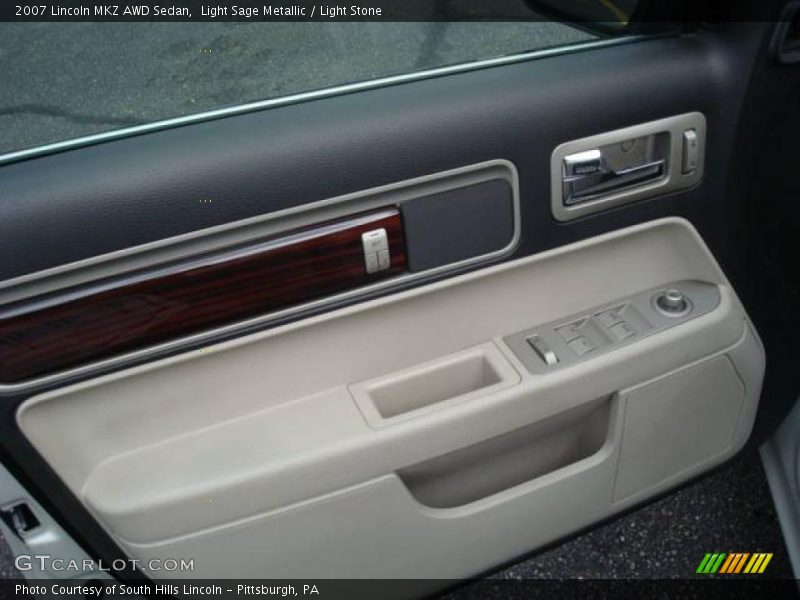Light Sage Metallic / Light Stone 2007 Lincoln MKZ AWD Sedan