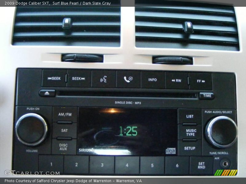 Surf Blue Pearl / Dark Slate Gray 2009 Dodge Caliber SXT