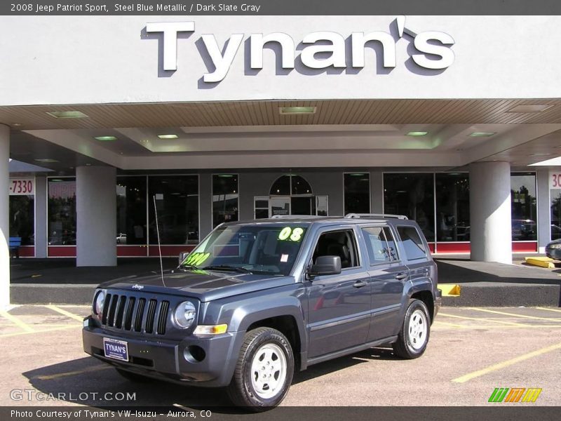 Steel Blue Metallic / Dark Slate Gray 2008 Jeep Patriot Sport