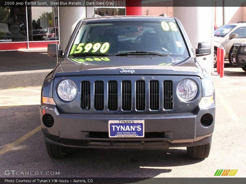 Steel Blue Metallic / Dark Slate Gray 2008 Jeep Patriot Sport