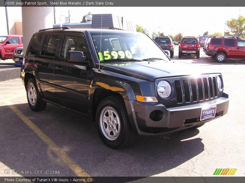 Steel Blue Metallic / Dark Slate Gray 2008 Jeep Patriot Sport