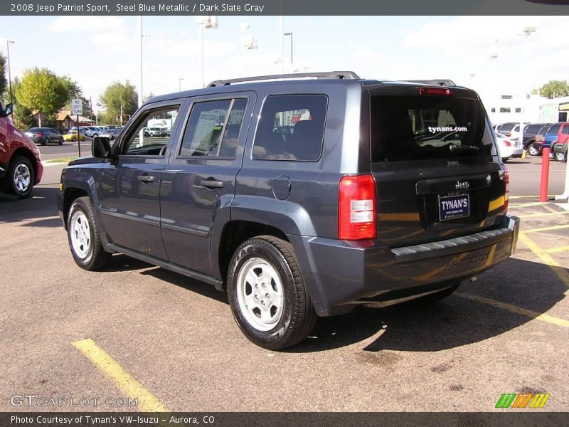 Steel Blue Metallic / Dark Slate Gray 2008 Jeep Patriot Sport