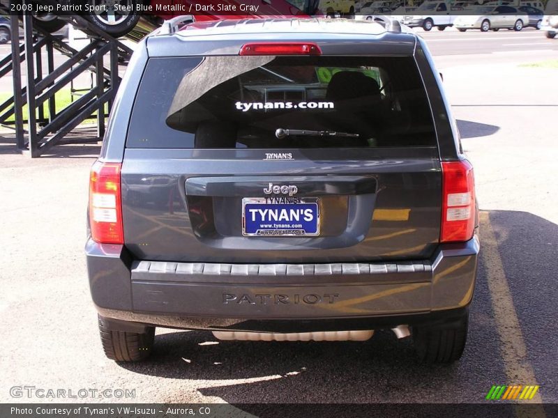Steel Blue Metallic / Dark Slate Gray 2008 Jeep Patriot Sport