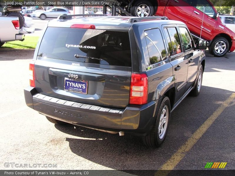 Steel Blue Metallic / Dark Slate Gray 2008 Jeep Patriot Sport