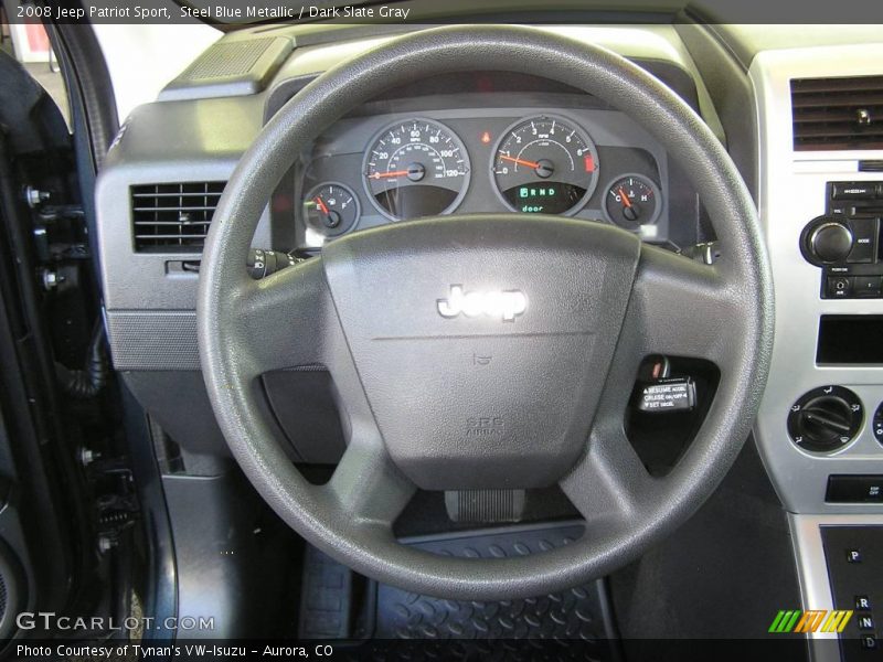 Steel Blue Metallic / Dark Slate Gray 2008 Jeep Patriot Sport