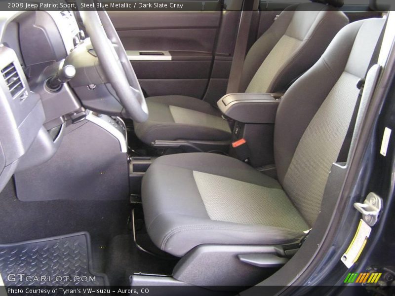 Steel Blue Metallic / Dark Slate Gray 2008 Jeep Patriot Sport