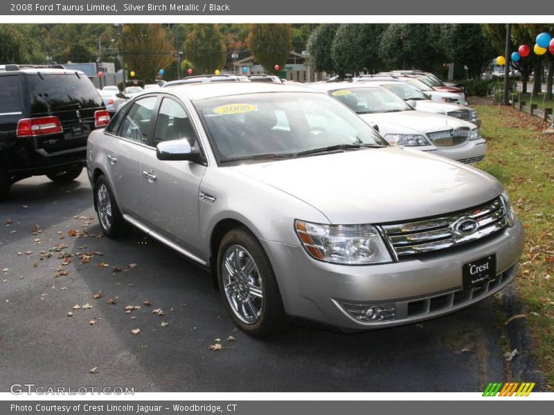 Silver Birch Metallic / Black 2008 Ford Taurus Limited