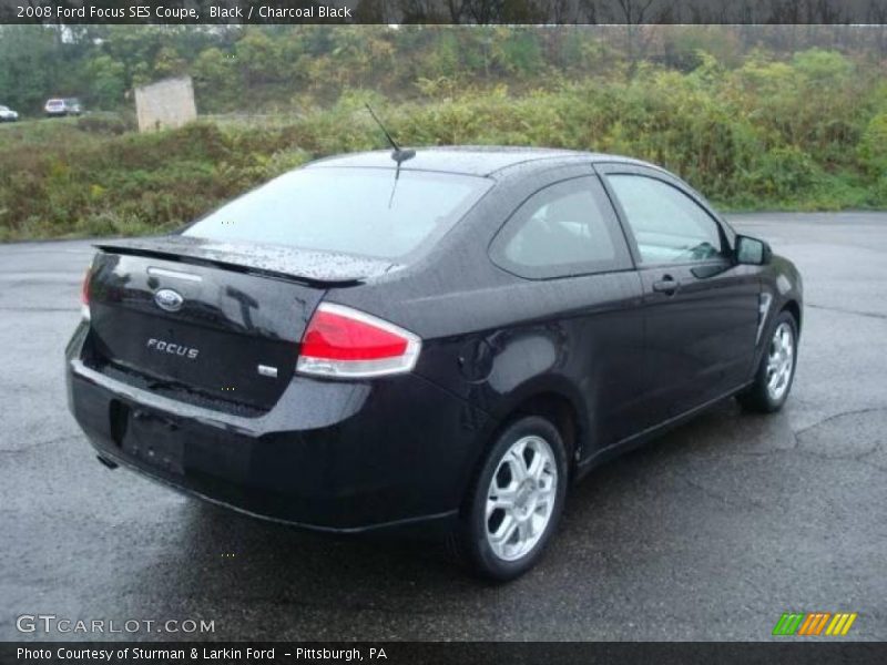 Black / Charcoal Black 2008 Ford Focus SES Coupe