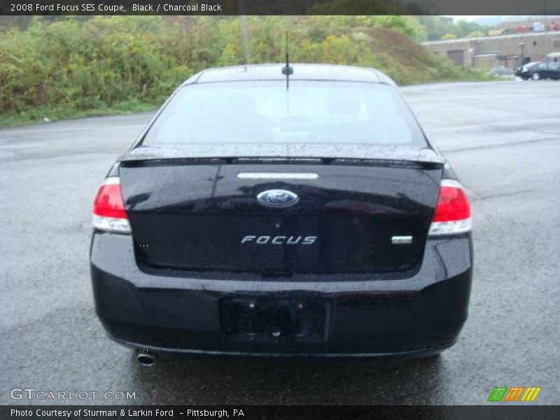 Black / Charcoal Black 2008 Ford Focus SES Coupe