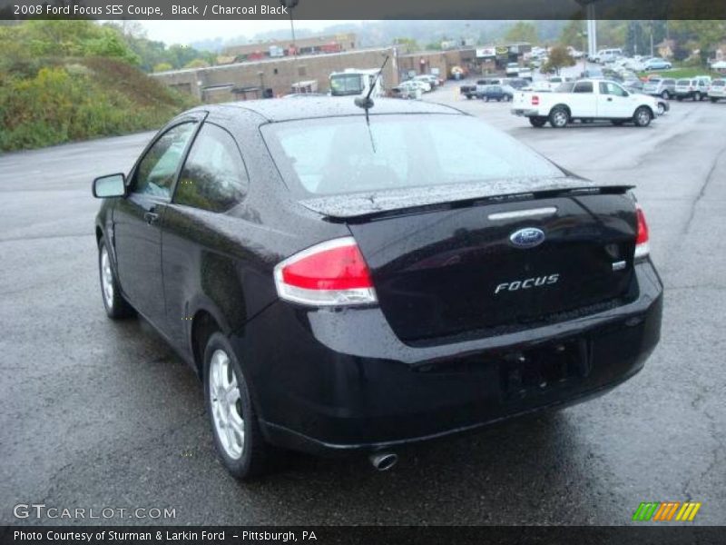 Black / Charcoal Black 2008 Ford Focus SES Coupe