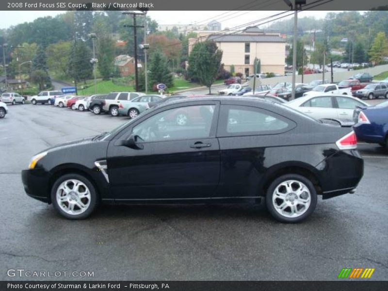 Black / Charcoal Black 2008 Ford Focus SES Coupe
