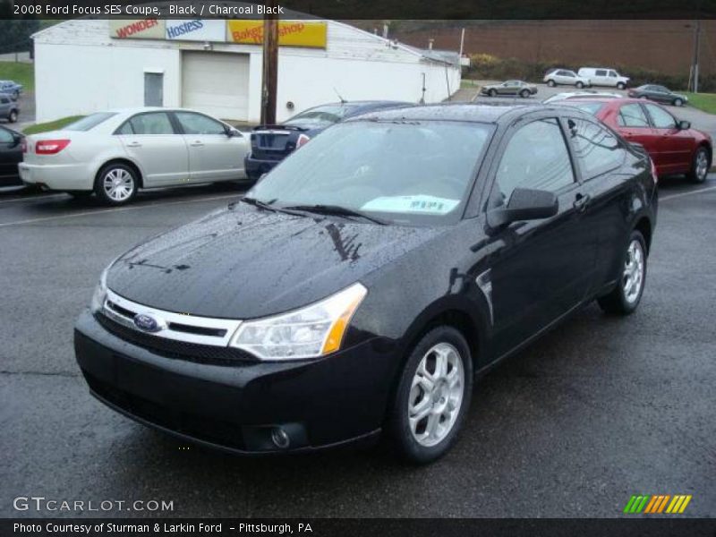 Black / Charcoal Black 2008 Ford Focus SES Coupe