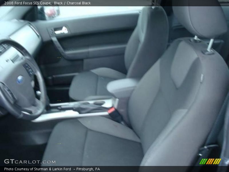 Black / Charcoal Black 2008 Ford Focus SES Coupe
