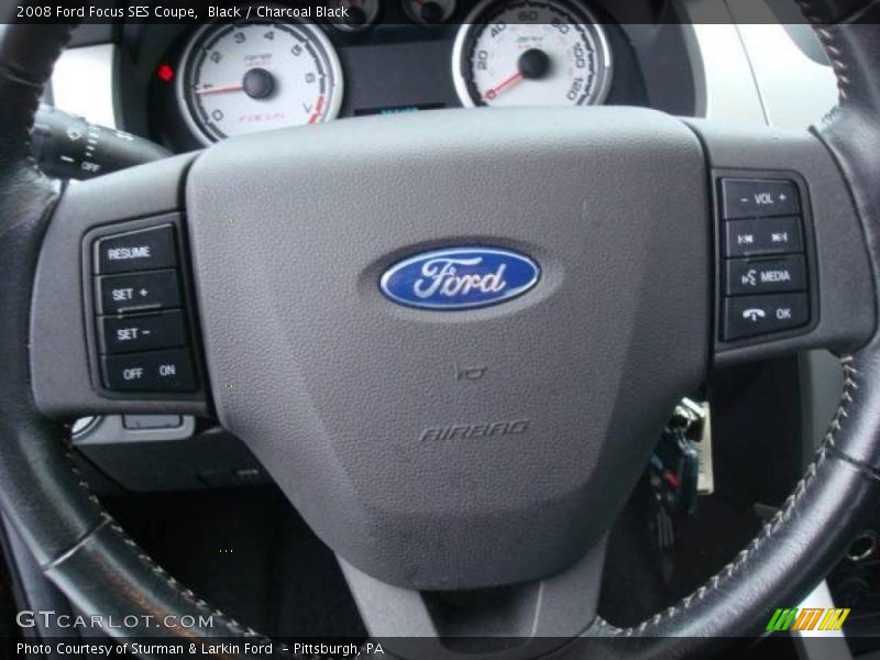 Black / Charcoal Black 2008 Ford Focus SES Coupe