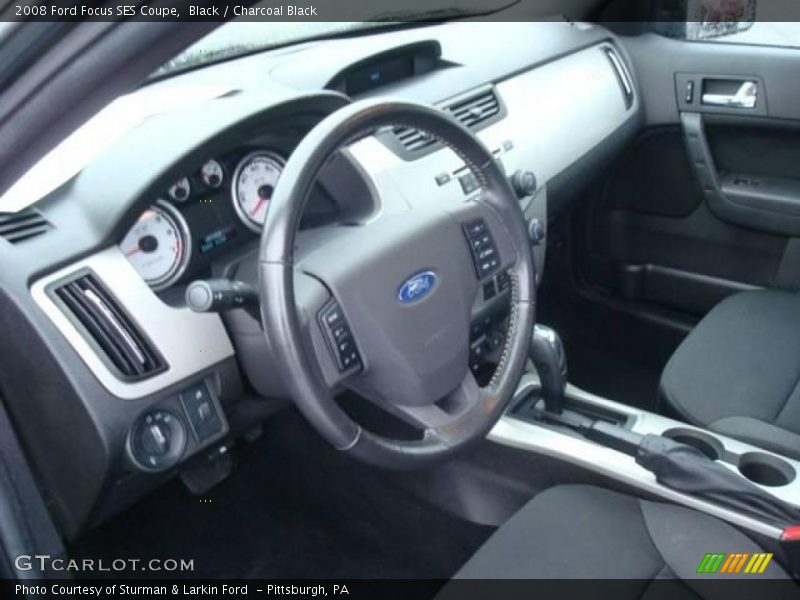 Black / Charcoal Black 2008 Ford Focus SES Coupe