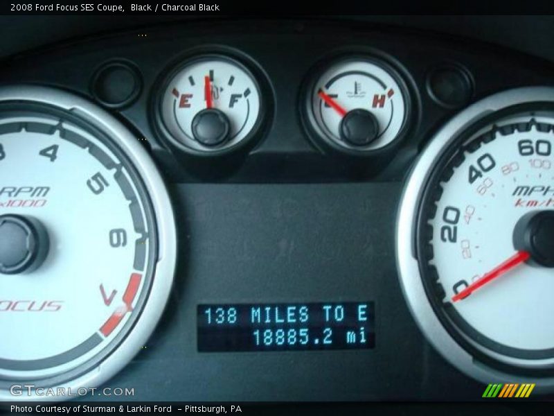 Black / Charcoal Black 2008 Ford Focus SES Coupe