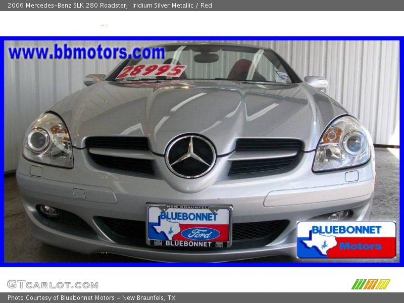 Iridium Silver Metallic / Red 2006 Mercedes-Benz SLK 280 Roadster