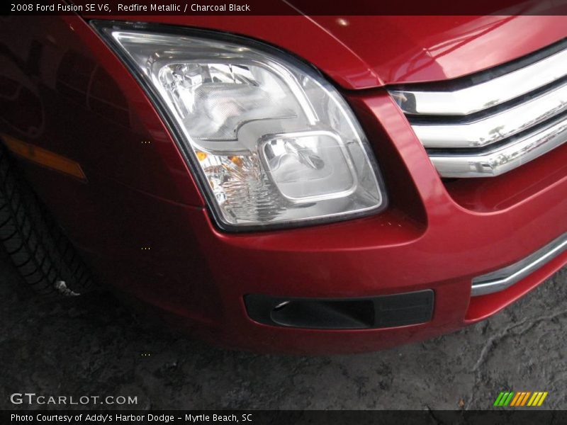 Redfire Metallic / Charcoal Black 2008 Ford Fusion SE V6