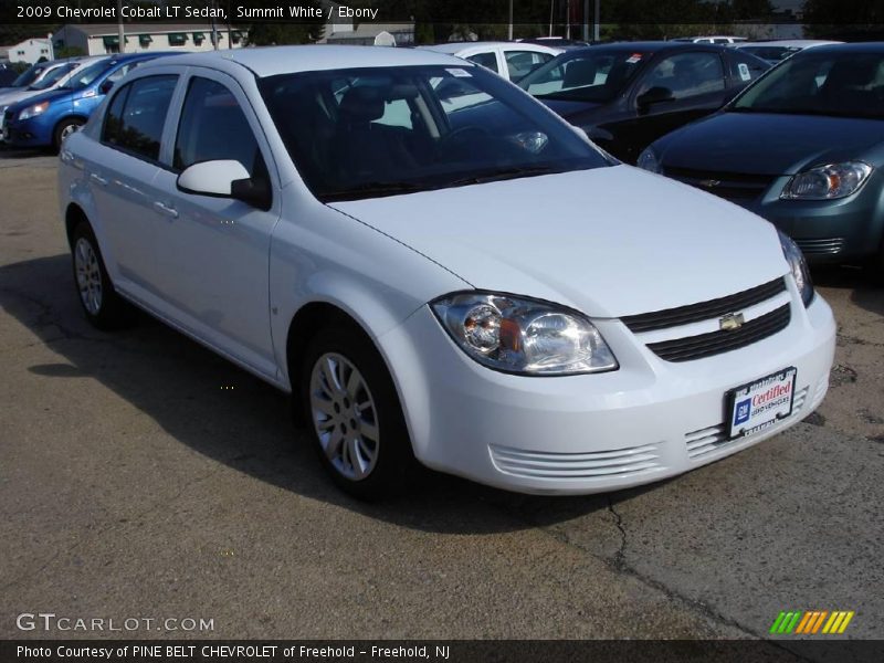 Summit White / Ebony 2009 Chevrolet Cobalt LT Sedan