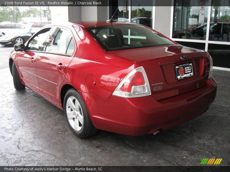 Redfire Metallic / Charcoal Black 2008 Ford Fusion SE V6