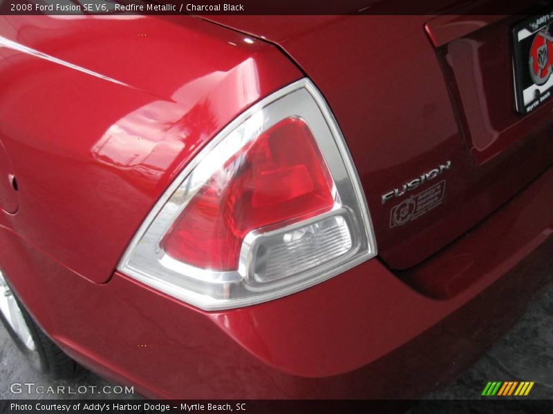 Redfire Metallic / Charcoal Black 2008 Ford Fusion SE V6