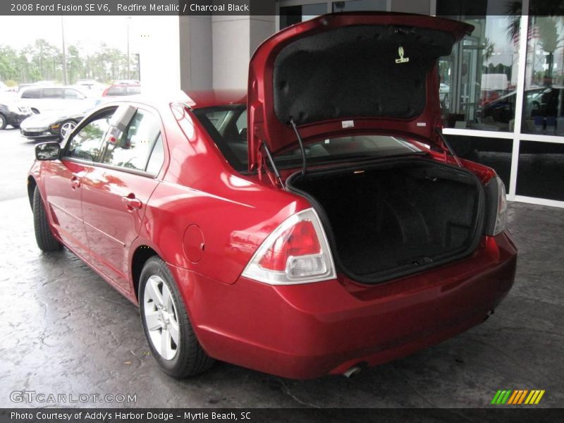 Redfire Metallic / Charcoal Black 2008 Ford Fusion SE V6