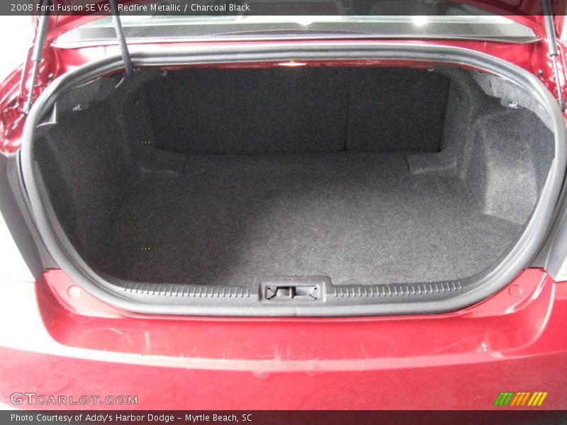 Redfire Metallic / Charcoal Black 2008 Ford Fusion SE V6