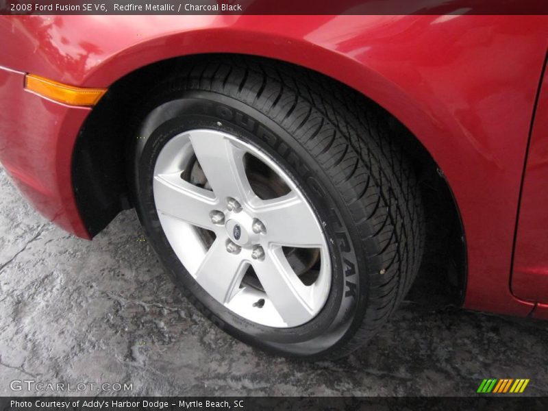 Redfire Metallic / Charcoal Black 2008 Ford Fusion SE V6
