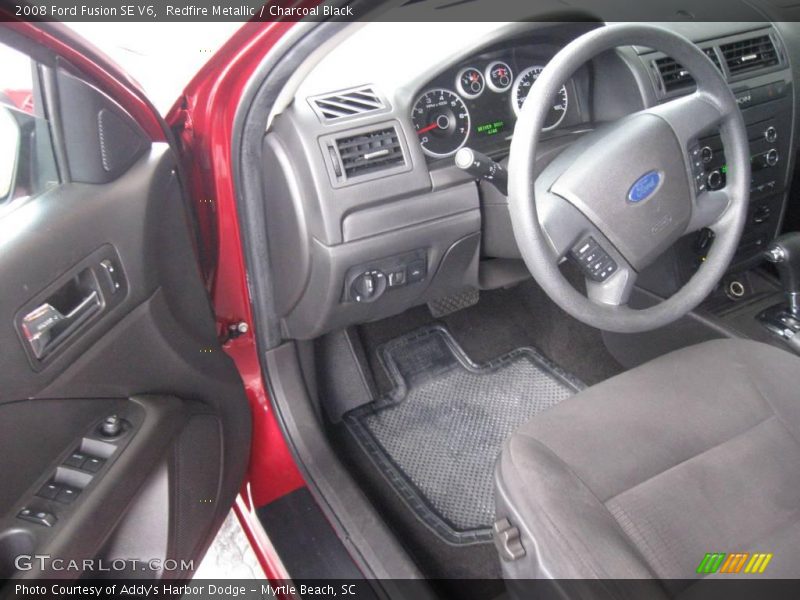 Redfire Metallic / Charcoal Black 2008 Ford Fusion SE V6