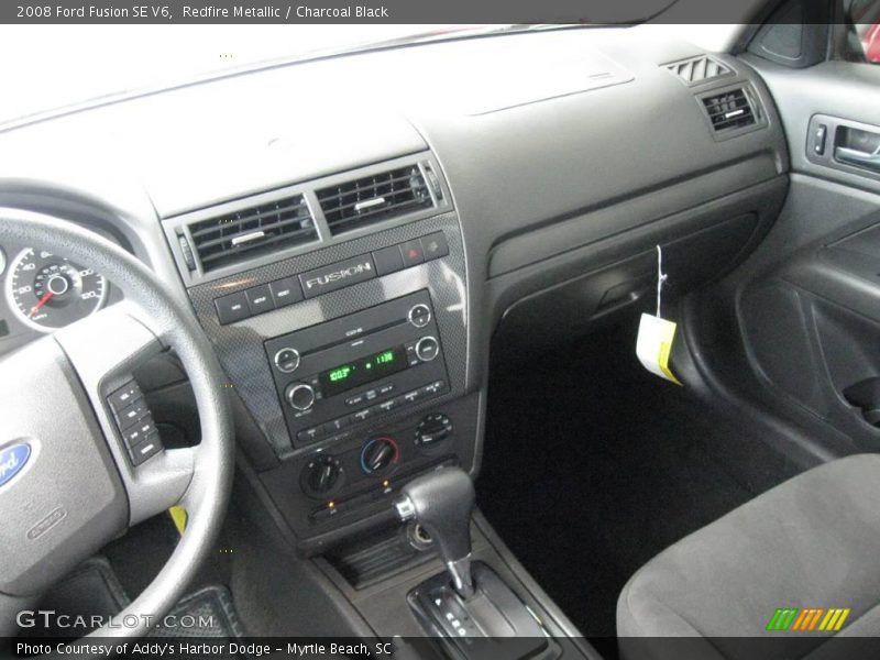 Redfire Metallic / Charcoal Black 2008 Ford Fusion SE V6