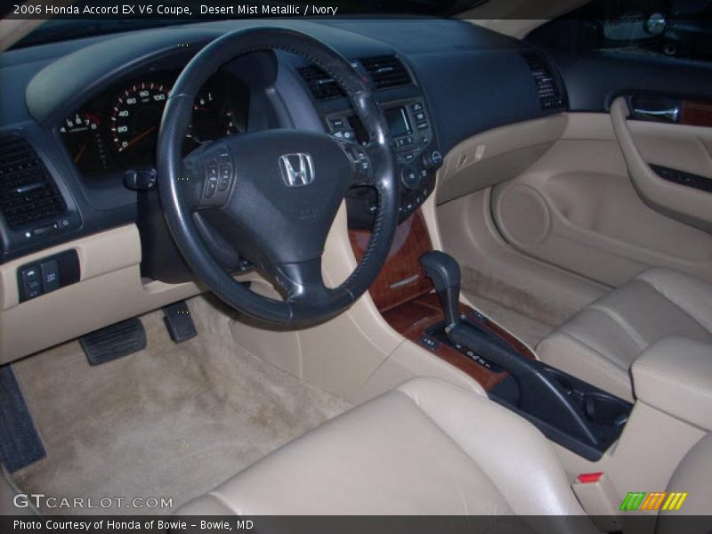 Desert Mist Metallic / Ivory 2006 Honda Accord EX V6 Coupe