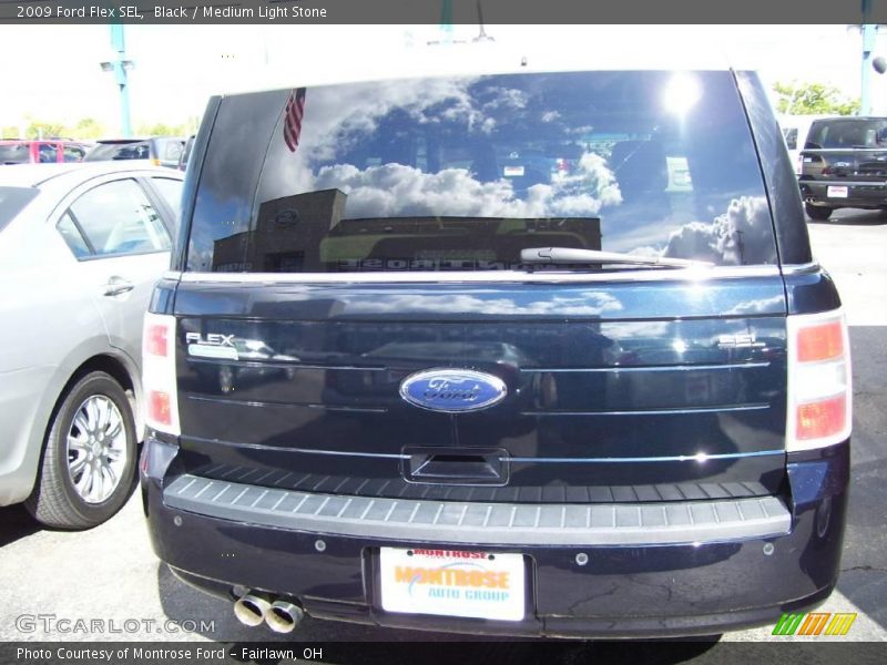Black / Medium Light Stone 2009 Ford Flex SEL