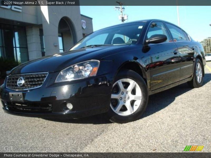Super Black / Frost 2006 Nissan Altima 2.5 S
