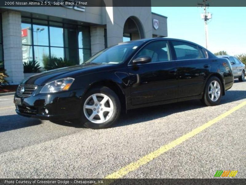 Super Black / Frost 2006 Nissan Altima 2.5 S