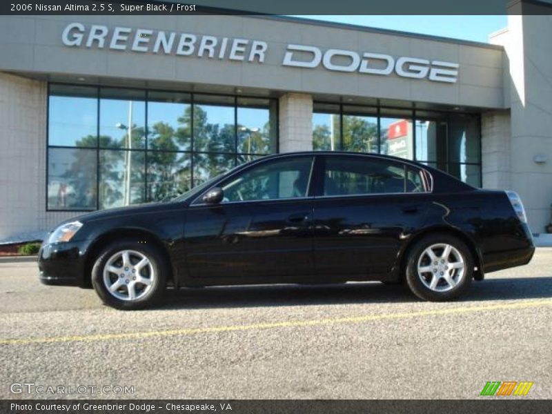 Super Black / Frost 2006 Nissan Altima 2.5 S