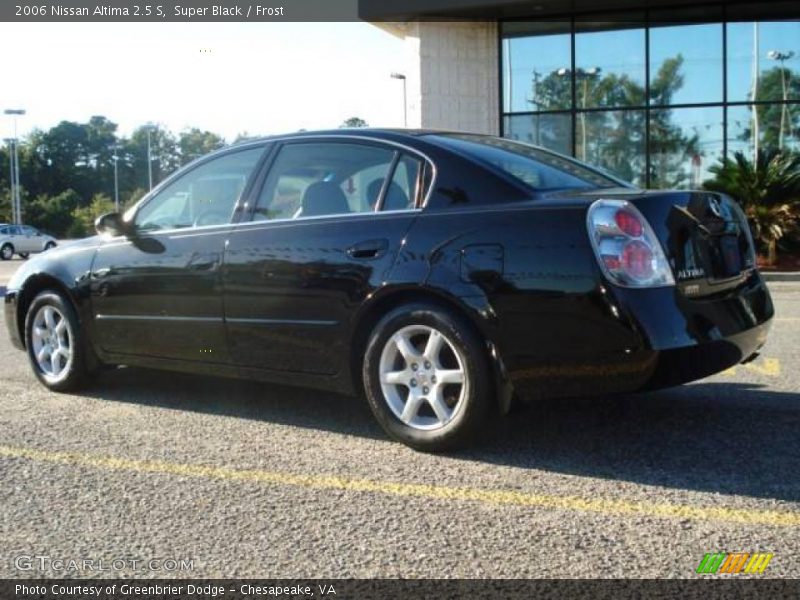 Super Black / Frost 2006 Nissan Altima 2.5 S