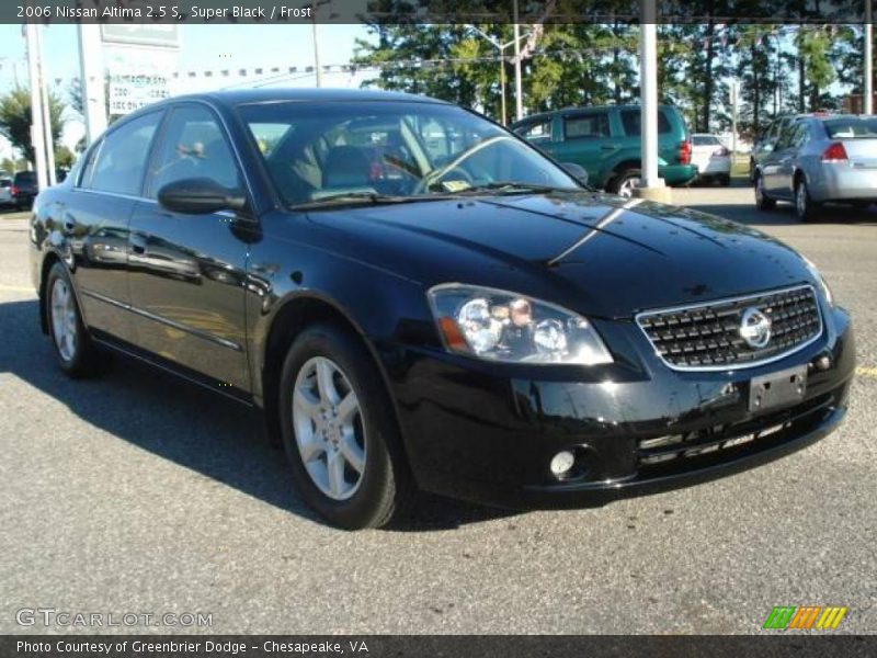 Super Black / Frost 2006 Nissan Altima 2.5 S