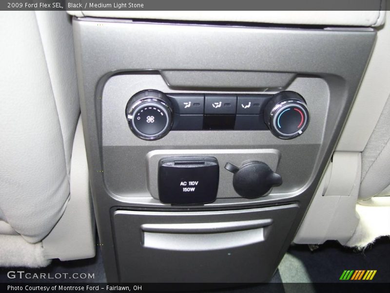 Black / Medium Light Stone 2009 Ford Flex SEL