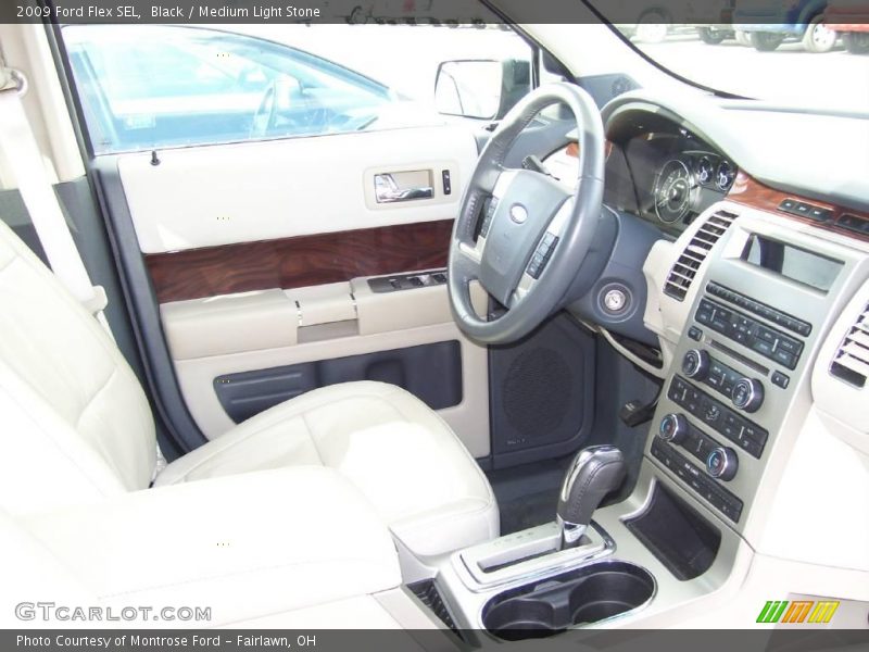 Black / Medium Light Stone 2009 Ford Flex SEL