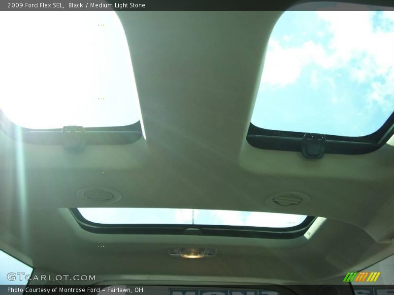Black / Medium Light Stone 2009 Ford Flex SEL